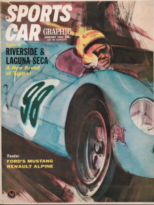 SPORTS CAR GRAPHIC 1964 JAN - MUSTANG I, TVR, ISO-RIVOLTA, ALPINE M63